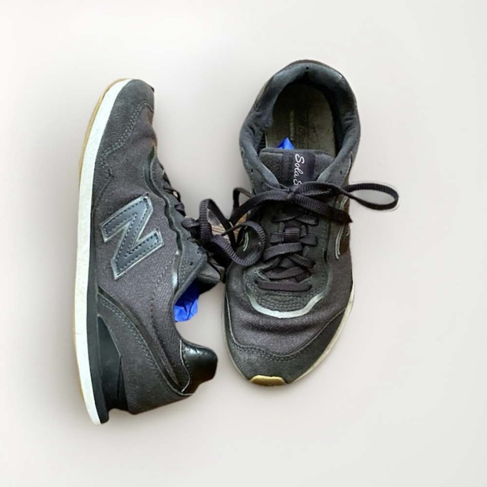 New Balance Women's Charcoal and Black Sneakers